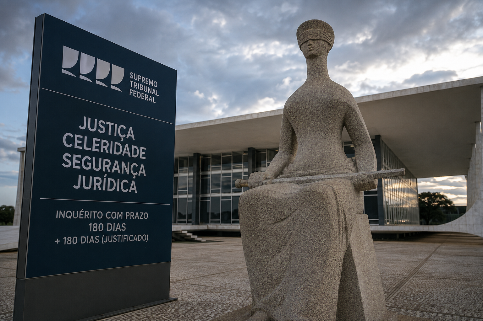 Estabelece prazo para conclusão de inquérito  no STF